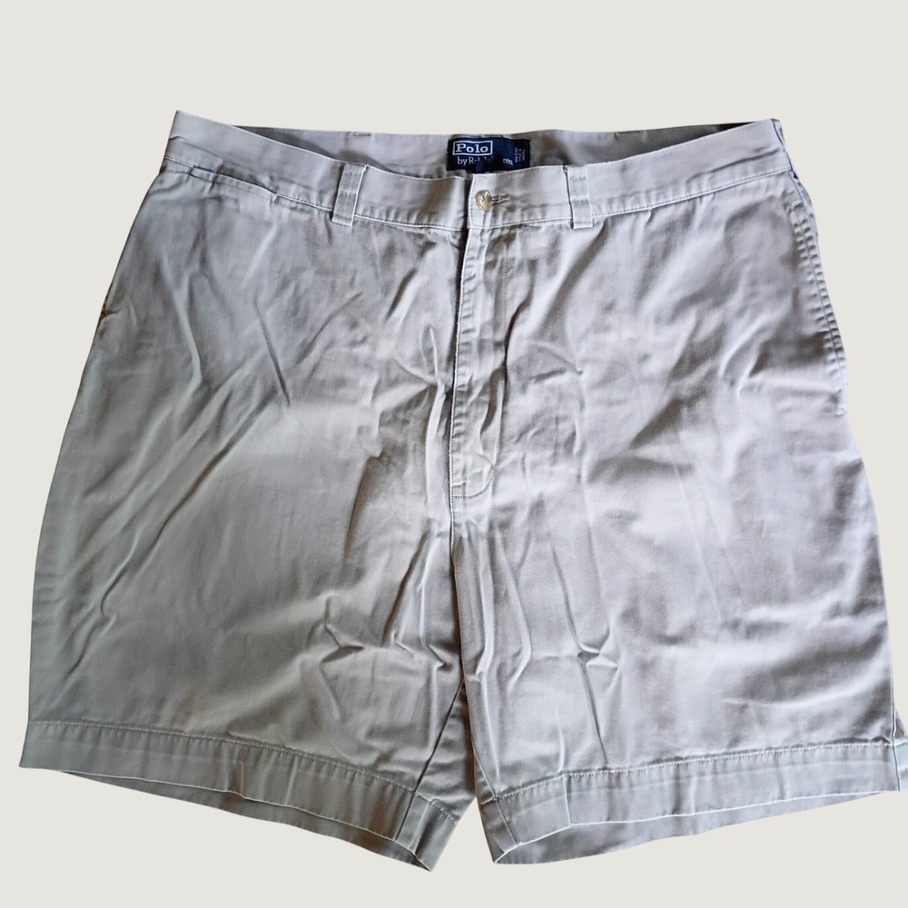 Polo Ralph Lauren Philip Short Mens 40 Khaki Tan Classic Chino Cotton Preppy Ivy